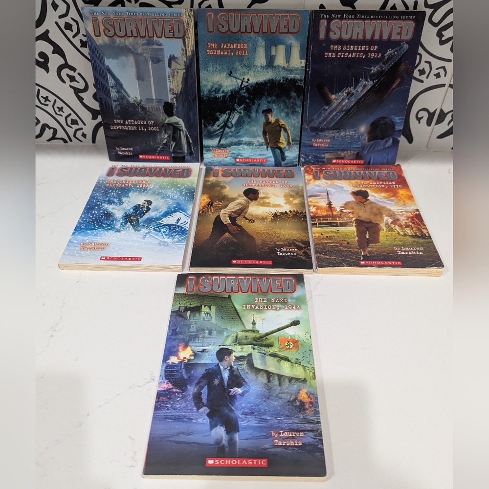 I Survived Books Lot of 7 paperback set Chapter book For Young Readers